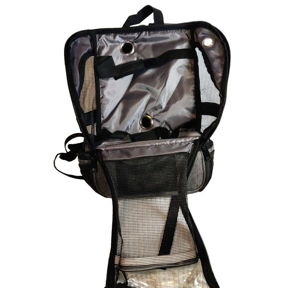 Pet Carrier Backpack Adjustable Shoulders Bag Breathable Mesh with Keychain bag - Picture 13 of 16